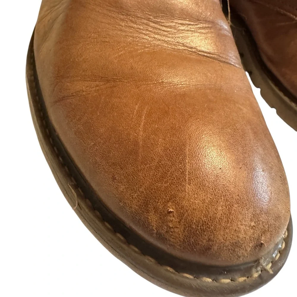 High End Supple Rockport Aged Brown Leather Ankle Boots Men’s 11.5